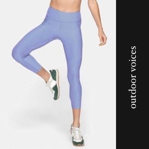 Outdoor Voices Warm-Up Crop Leggings in Lilac/Lavender • S